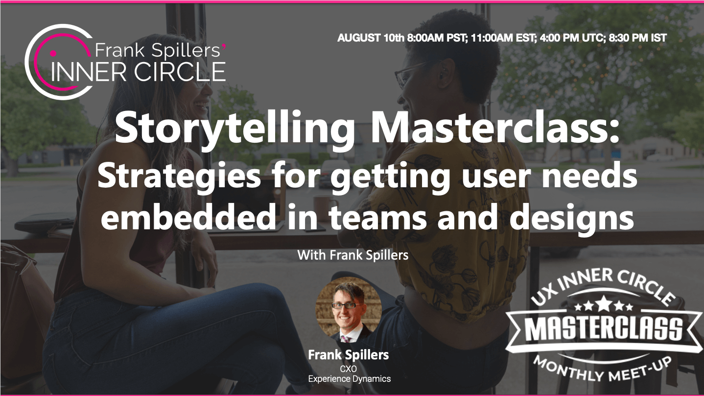 Storytelling in UX Masterclass – Video Highlights