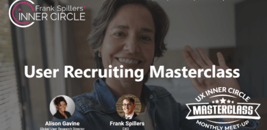 woman raises hand to waive for user recruiting