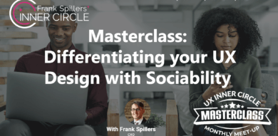sociability masterclass- black man on laptop sits next to black woman on laptop