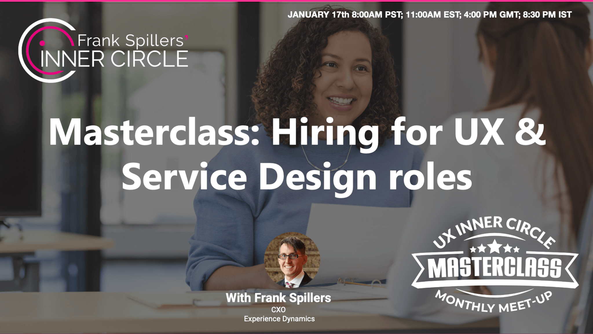 Hiring UX and Service Design roles Masterclass