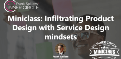 black female service designer with glasses adds sticky notes