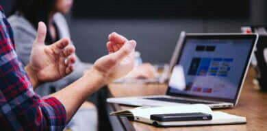 people listening to UX storyteller
