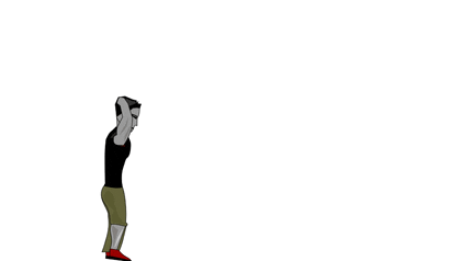 person flipping over