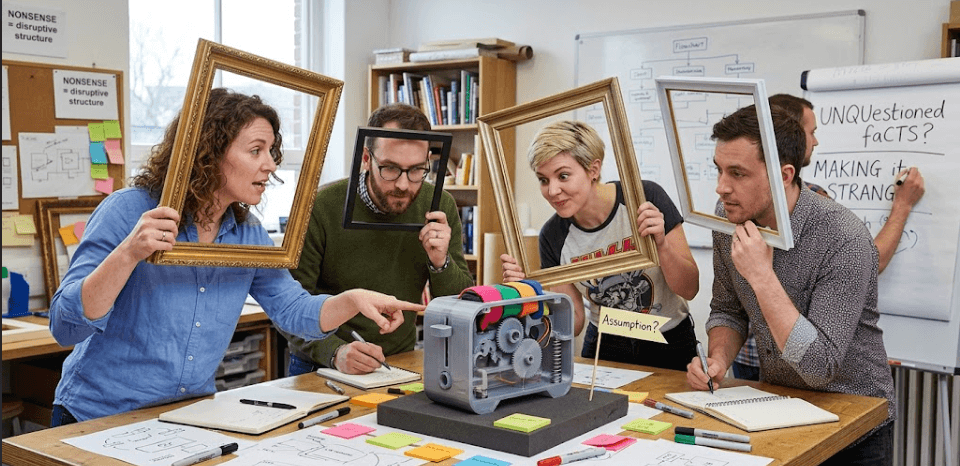 Nonsense by Design: How Absurdity Can Break Problem Frames